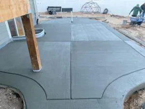 Concrete Patios installed by Hugo's Concrete In Windsor, CO
