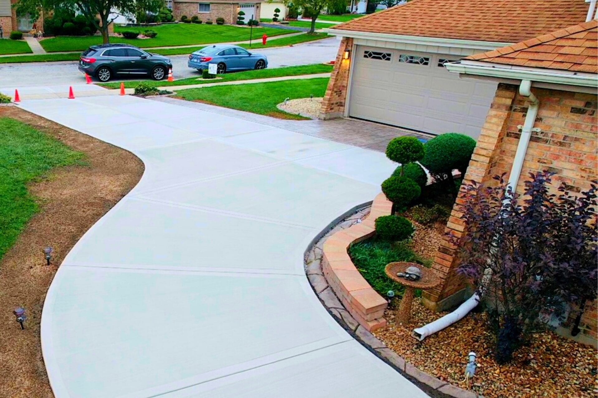 Concrete driveway in Fort Collins, Colorado