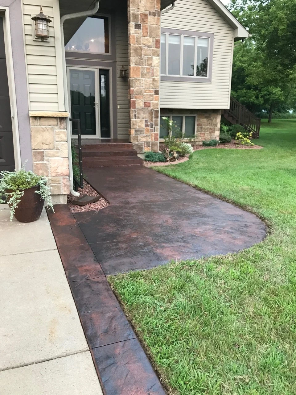 Colored Concrete Sidewalk Services in Fort Collins and Loveland CO - Hugos Concrete