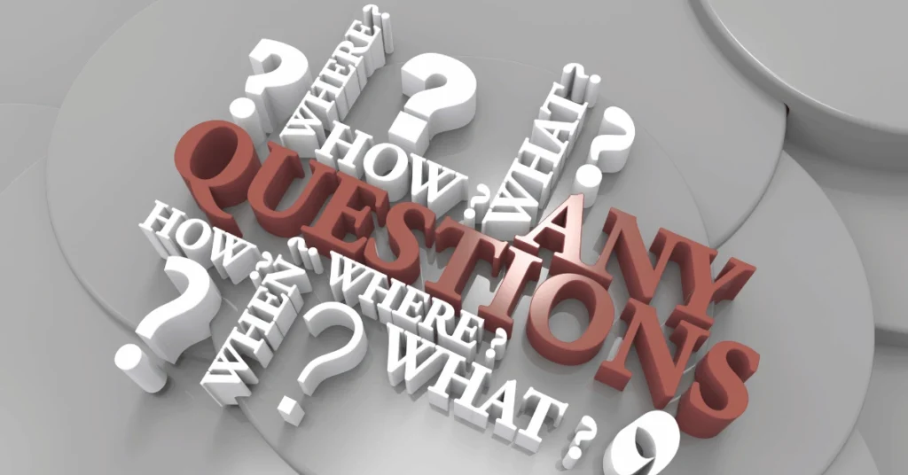 Illustration of common questions to ask before hiring a concrete contractor, representing the importance of evaluating experience, licensing, pricing, and workmanship.